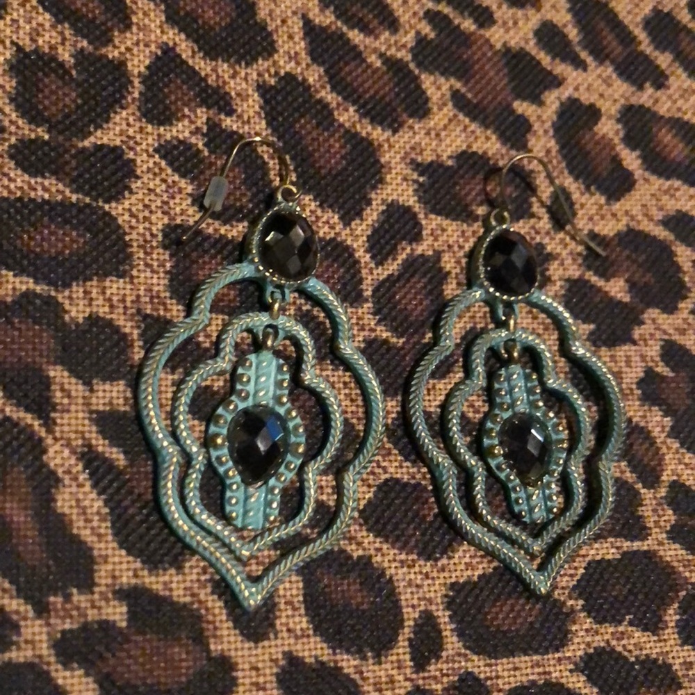 Turquoise and Gold earrings